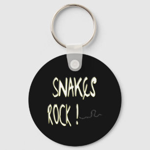 Snakes Rock. Button Sleutelhanger