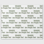 SNAKES zijn ook mensen! Cadeaupapier (Vlak)