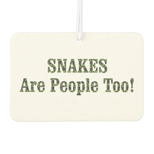 SNAKES zijn ook mensen! Luchtverfrisser (Achterkant)