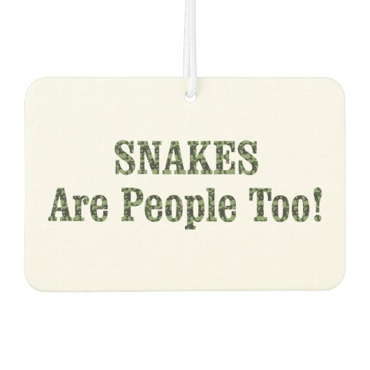 SNAKES zijn ook mensen! Luchtverfrisser (Voorkant)