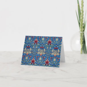 Snakeshead, bloembehangpapier van William Morris Bedankkaart