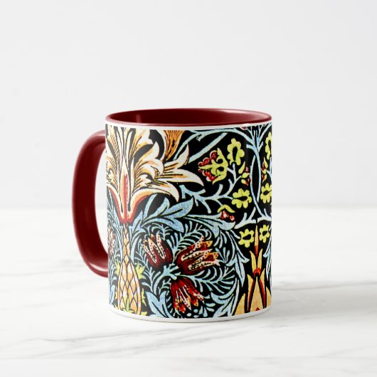 Snakeshead, een William Morris-ontwerp Mok (Voorkant links)