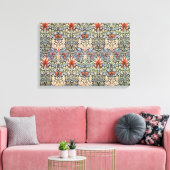 Snakeshead Pattern (door William Morris) Canvas Afdruk (Insitu (Woonkamer))