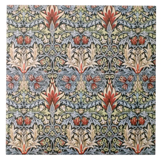 Snakeshead Pattern (door William Morris) Tegeltje (Voorkant)