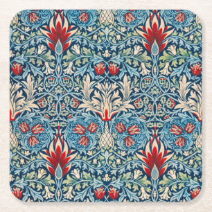 Snakeshead, William Morris Vierkante Kartonnen Onderzetter