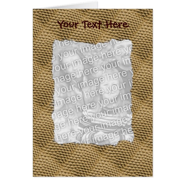 Snakeskin Motif Design Votre Carte photo (Devant)
