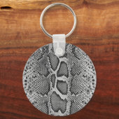 Snakeskin-ontwerp, slangenhutprintpatroon sleutelhanger (Voorkant)