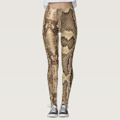  Snakeskin-patroon Leggings (Voorkant)