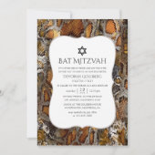 Snakeskin Pattern Bat Mitzvah Kaart (Voorkant)