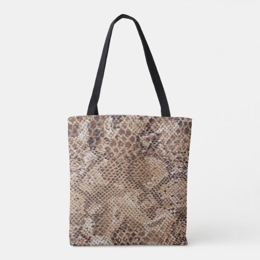 Snakeskin Python Snake Print Draagtas (Achterkant)