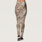 Snakeskin-slang afdrukken leggings (Achterkant)