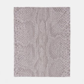 Snakeskin Textuur Beige Fleece Blanket (Voorkant)