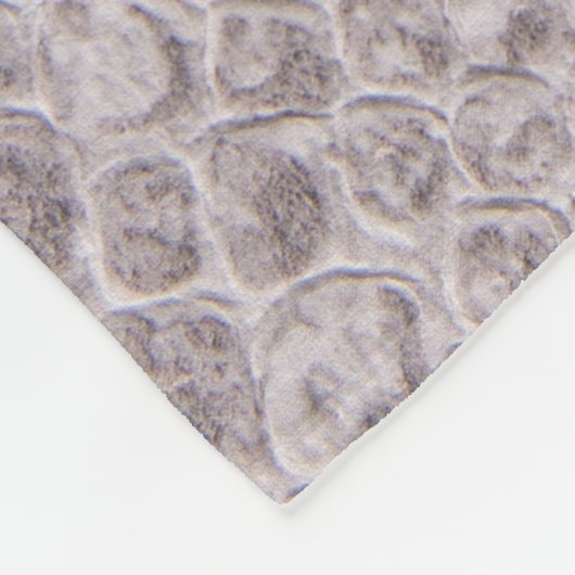 Snakeskin Textuur Beige Fleece Blanket (Hoek)