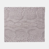 Snakeskin Textuur Beige Fleece Blanket Deken (Voorkant (Horizontaal))