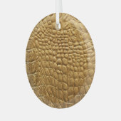 Snakeskin Textuur: Wilde Achtergrond Ontwerp. Glas Ornament (Voorkant links)