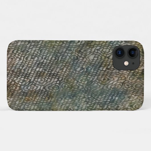 Snakeskin Waterverf Style Art Phone Case (Achterkant (horizontaal))