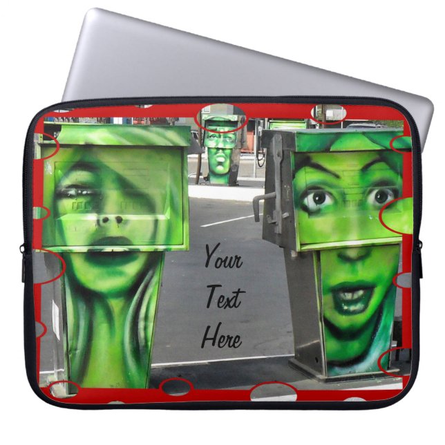 Snakkende Pumps Laptop Sleeve (Voorkant)