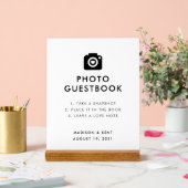 Snap a Selfie White Mariage Photo Livre d'or (Mariage)