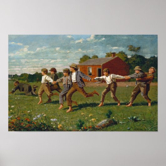 Snap de zweep | Winslow Homer Poster (Voorkant)