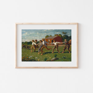 Snap de zweep Winslow Homer Poster