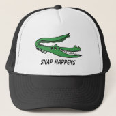 Snap Happens Trucker Hat – Neurodivers en Trots Trucker Pet (Voorkant)