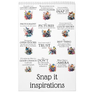 Snap het inspiraties kalender