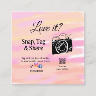 Snap label Share Media Camera Voeg socials toe Hou