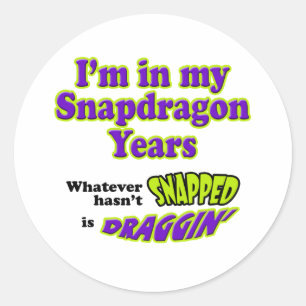 Snapdragon-jaren Ronde Sticker