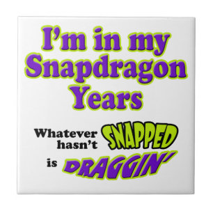 Snapdragon jaren tegeltje