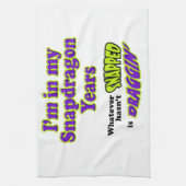 Snapdragon jaren theedoek (Verticaal)