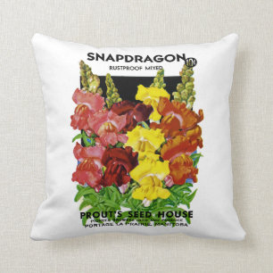Snapdragon  Seed Packet Kussen