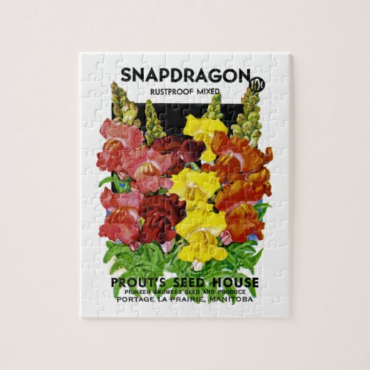 Snapdragon  Seed Packet Legpuzzel (Verticaal)