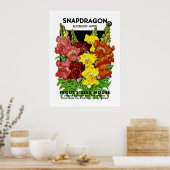 Snapdragon  Seed Packet Poster (Keuken)