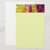 Snapdragons Colorful Floral Briefpapier (Voorkant / Achterkant)