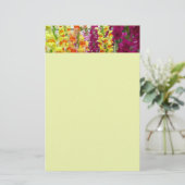 Snapdragons Colorful Floral Briefpapier (Staand voorkant)
