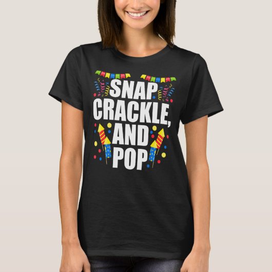 Snapperen en Pop vierde juli T-shirt (Voorkant)
