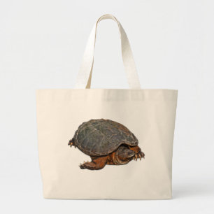 Snapping Turtle Terrapin-lover Gift Grote Tote Bag