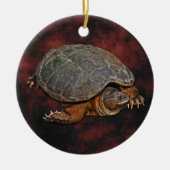 Snapping Turtle Terrapin-lover Gift Keramisch Ornament (Voorkant)