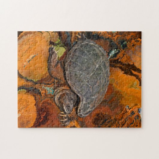Snapping Turtle Terrapin-lover Gift Legpuzzel (Horizontaal)