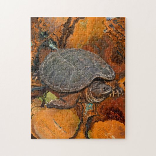 Snapping Turtle Terrapin-lover Gift Legpuzzel (Verticaal)