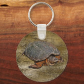 Snapping Turtle Terrapin-lover Gift Sleutelhanger (Voorkant)