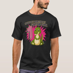 Snappy 1st Birthday Gator Girl T-shirt