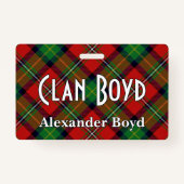 Snappy Clan Boyd Tartan Badge (Voorkant)