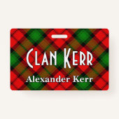 Snappy Clan Kerr Tartan Badge (Voorkant)