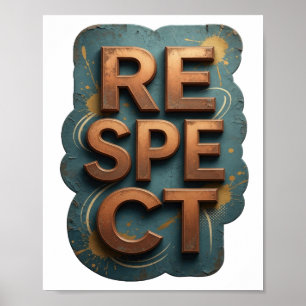 Snappy Orange RESPECT Print