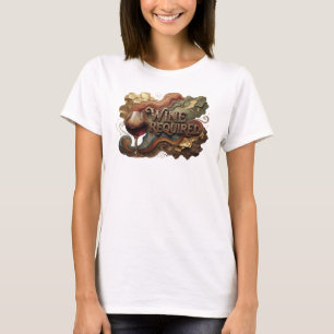 Snappy Orange WIJN VERPLICHT Quote Shirt