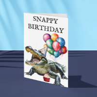 Snappy Verjaardag Alligator Grappige Krokodil