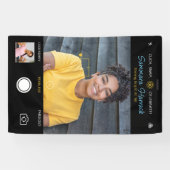 Snapshot verjaardagsfoto spandoek (Horizontaal)