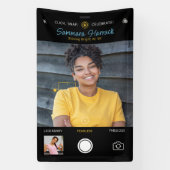 Snapshot verjaardagsfoto spandoek (Verticaal)