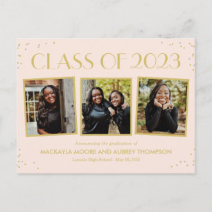 Snapshots amusants Editable Color Graduation Carte